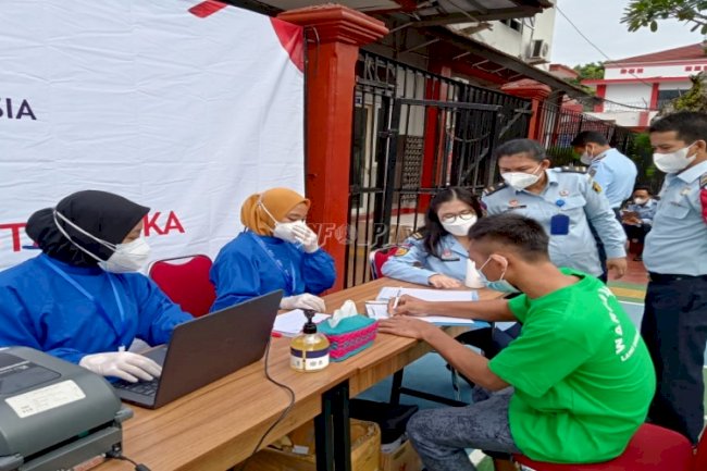 Skrining TBC, WBP Lapas Rangkasbitung Jalani Chest X-Ray