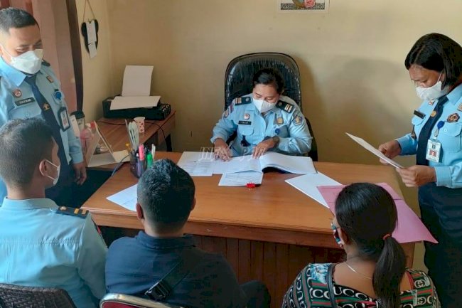 Satops Patnal Bapas Saumlaki Kawal Penerimaan WBP