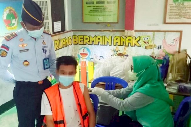 170 WBP Lapas Sampit Disuntik Vaksin Dosis Kedua