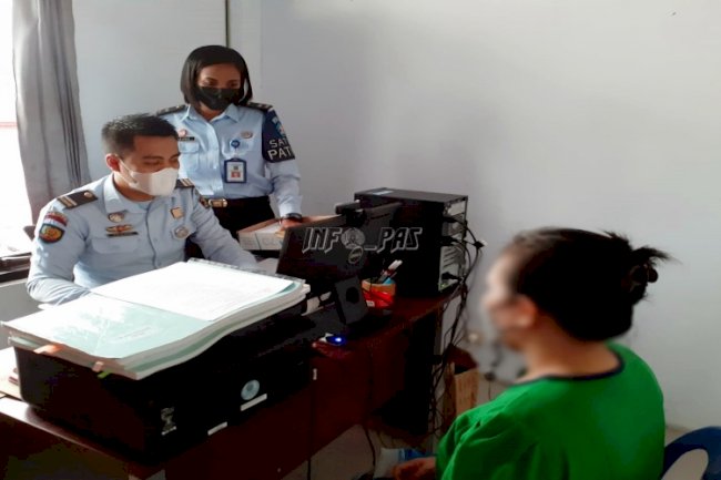 Tingkatkan Pelayanan, Satops Patnal LPP Ambon Awasi Registrasi Tahanan Baru