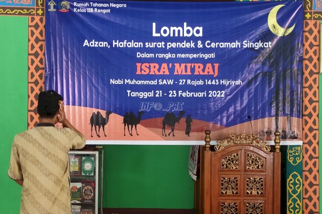 Sambut Peringatan Isra' Mi'raj, Rutan Rengat Gelar Perlombaan Bagi WBP