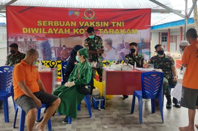 WBP Divaksin, Lapas Gandeng TNI AU & Kodim 