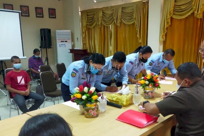 PK Bapas Ambon Tandatangani BAP Diversi ABH