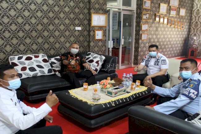 Kalapas Muara Enim Sambut Kunjungan Kepala BNNK Muara Enim