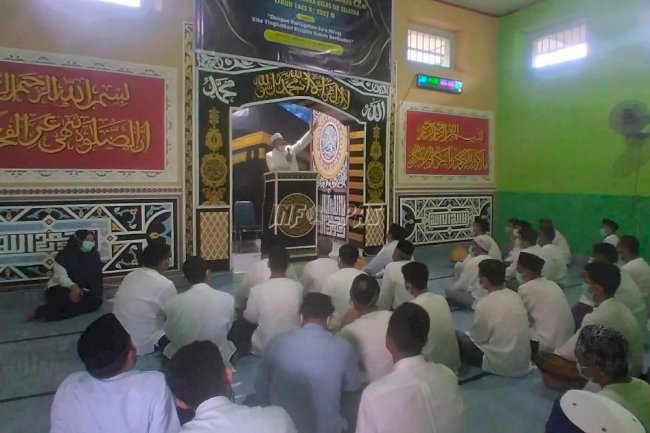 Bagai Pondok Pesantren, WBP Khusyu Ikuti Ceramah Isra Mikraj