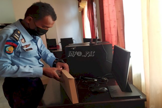 Fasilitasi Komputer & Printer, Lapas Saumlaki Siap Laksanakan SPPN