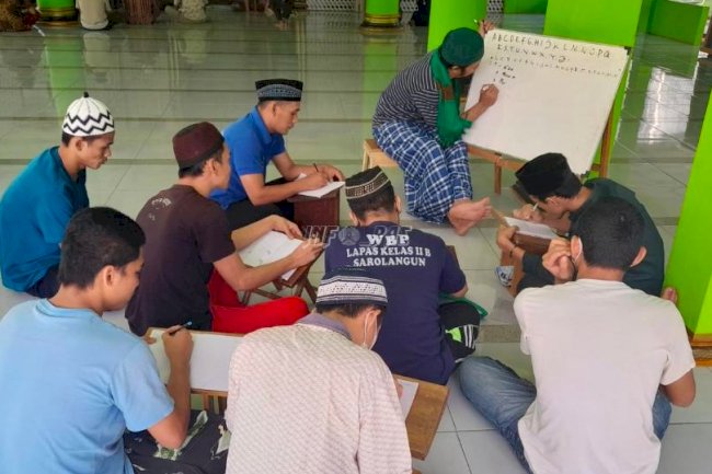 Awalnya Belajar, Kini Narapidana Lapas Sarolangun Jadi Guru Ngaji