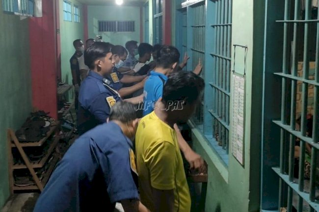 Kamar WBP Disidak Satops Patnal, Kalapas Tenggarong Tekankan Tindakan Tegas