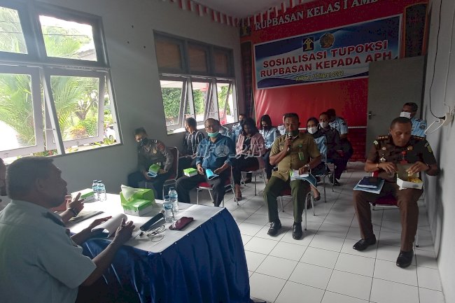 Rupbasan Ambon Sosialisasikan Tusi Rupbasan kepada APH & Instansi Terkait