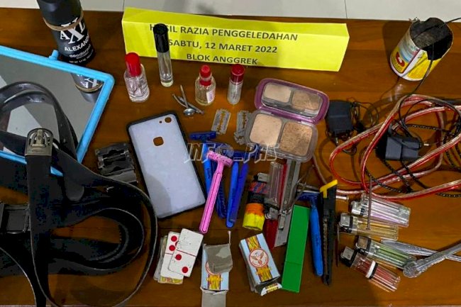 Geledah Blok Hunian WBP, Komitmen Rutan Ambon Wujudkan Bebas Halinar