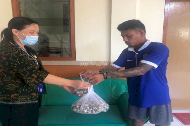 Pokja Peternakan Rutan Negara Panen Ratusan Telur Puyuh