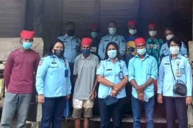 PK Bapas Ambon Sambangi Klien di Pedalaman Pulau Seram