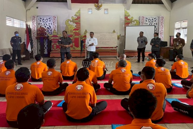 Dirwatkeshab Tinjau Pelayanan Kesehatan & Rehabilitasi Sosial Narkotika di Lapas Tabanan