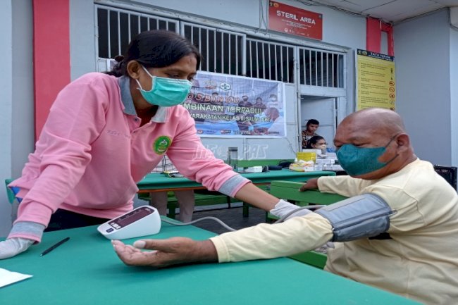 Tingkatkan Kesehatan WBP, Lapas Saumlaki Maksimalkan Pelayanan Posbindu