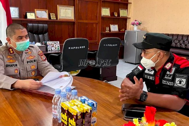 Rutan Masohi-Polres Maluku Tengah Teken Perjanjian Kerja Sama