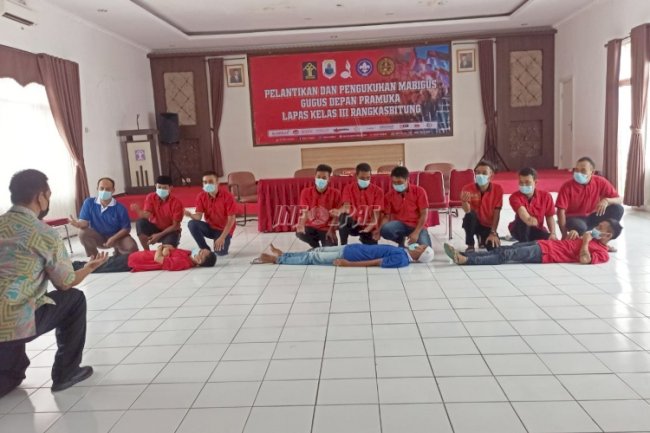 WBP Lapas Rangkasbitung Dilatih Jadi Kader Gegana Pedes 
