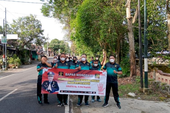 Bapas Wonosari Kampanyekan Pelayanan Publik Nol Rupiah