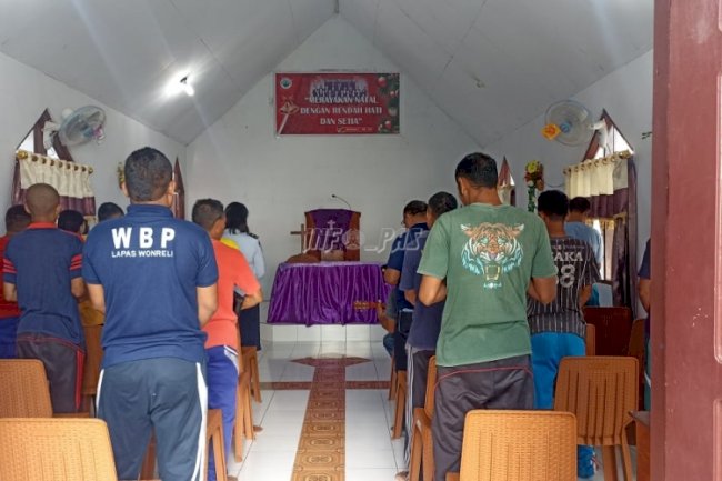 Tak Hanya WBP, Petugas Kristiani Turut Perkuat Kerohanian