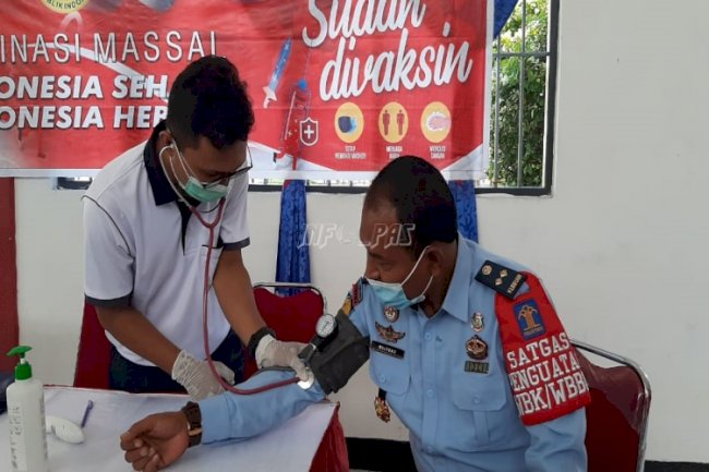 Lapas Ambon Gelar Vaksinasi Booster Bagi Petugas dan WBP