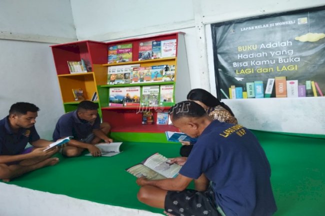 WBP Lapas Wonreli Salurkan Hobi Membaca & Menulis di Perpustakaan