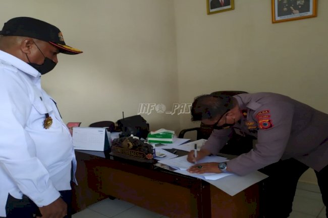 MoU dengan Polsek  Negeri Saparua Perkuat Kamtib di Lapas Saparua