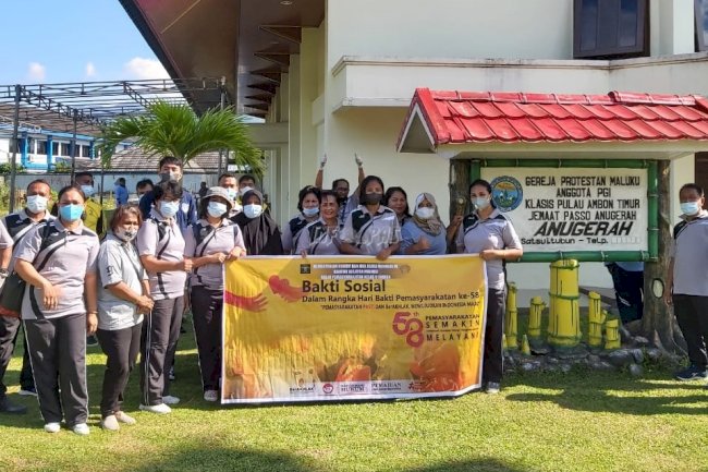 Bakti Sosial, Bapas Ambon Peduli Rumah Ibadah