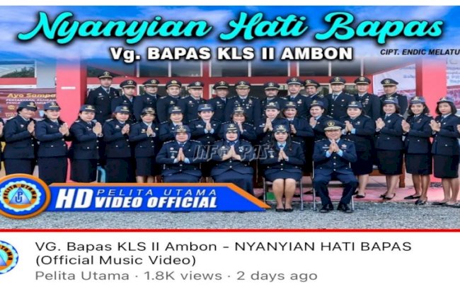 “Nyanyian Hati Bapas” Dapat Respon Positif Masyarakat