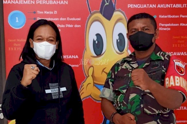 Lapas Perempuan Ambon Perkuat Koordinasi dengan Babinsa