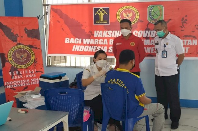 Vaksinasi Petugas & WBP, Rutan Sambas Gandeng BINDA Kalbar