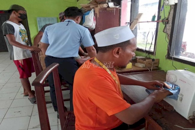 Rutan Kuala Kapuas Bekali WBP dengan Pelatihan Menjahit 