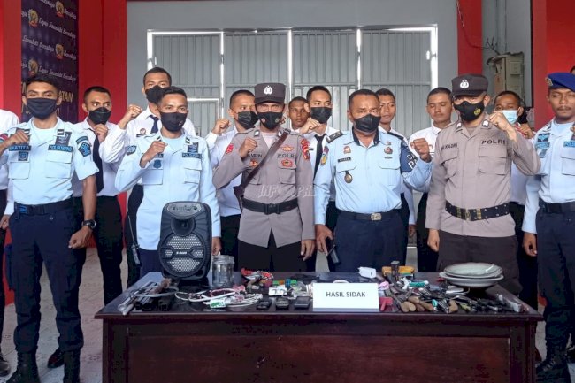 Sambut HBP Ke-58, Jajaran Pemasyarakatan Gelar Razia Gabungan 