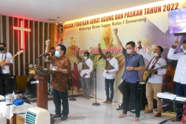 Lapas Semarang Gelar Ibadah Paskah untuk Narapidana