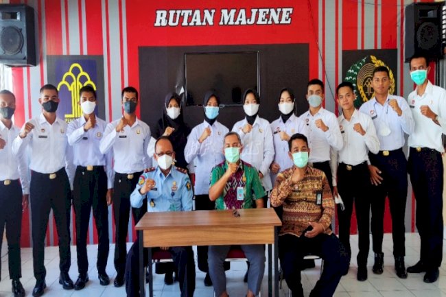Jajaran Kanwil Sulbar Pantau Kesiapsiagaan Kamtib di Rutan Majene