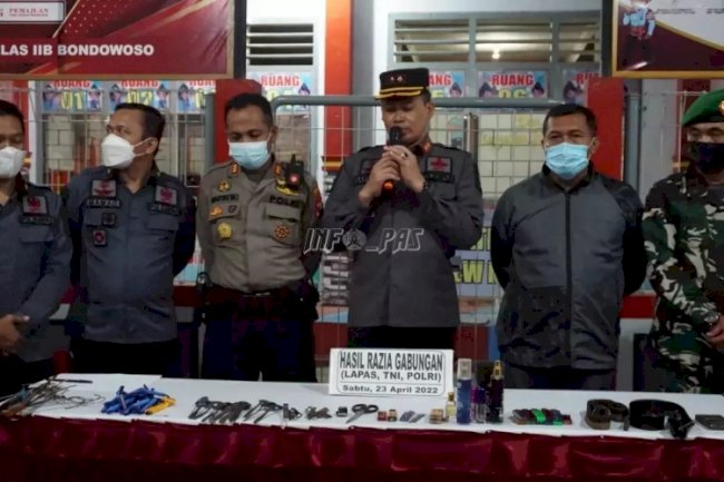 Petugas Gabungan Geledah Lapas, Ini Temuannya
