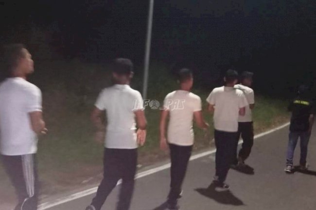 Akhiri Masa Orientasi, 10 CPNS Lapas Wonreli Lakukan Long March