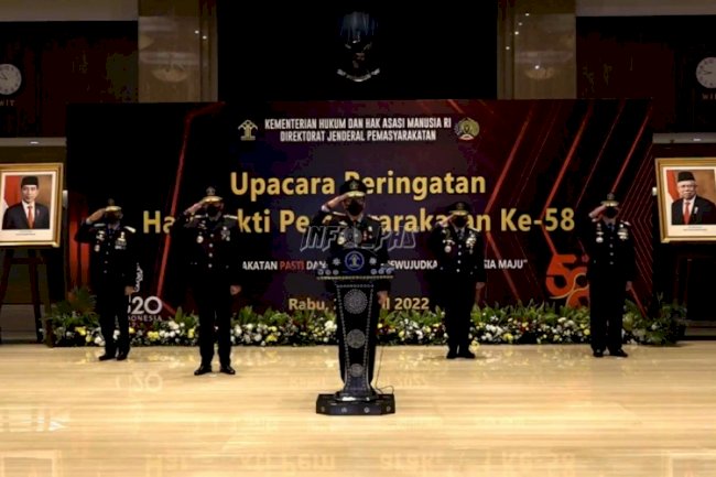 Galeri: Upacara HBP Ke-58 di UPT Pemasyarakatan