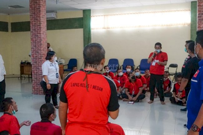 Puluhan WBP Lapas Kelas I Medan Antusias Ikuti Therapeutic Community