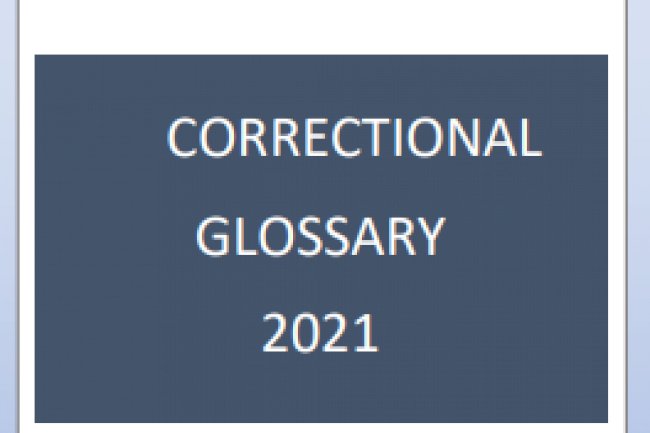 Correctional Glossary