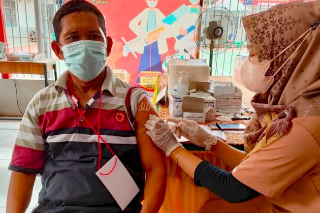 Rutan Tanjung Redeb Gelar Vaksinasi Massal, Dukung Pemerintah Capai Herd Immunity