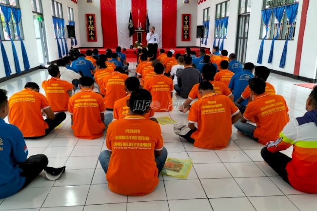 Peserta Rehabilitasi Sosial Lapas Ambon Ikuti Penyuluhan Hukum Hak Cipta