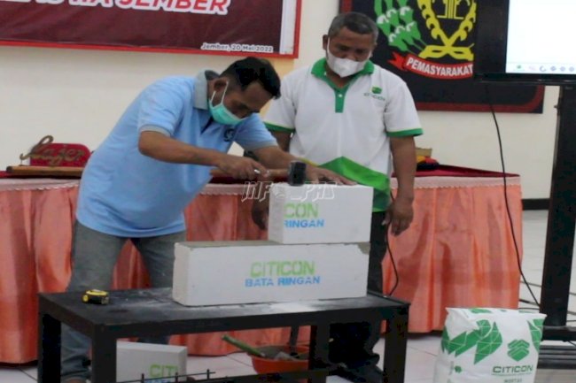 WBP Lapas Jember Ikuti Training Bangunan Bersama Citicon