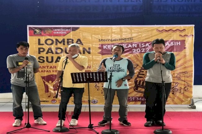 Jelang Kenaikan Isa Almasih, Lapas Semarang Gelar Lomba Paduan Suara
