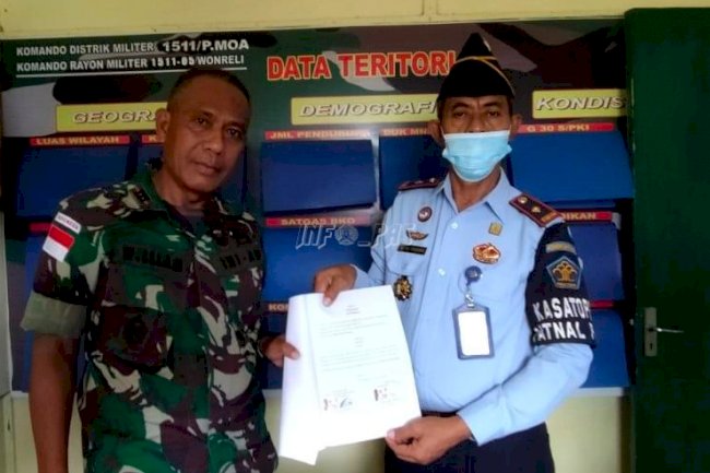 Wujud Sinergi, Lapas Wonreli-Koramil Teken PKS