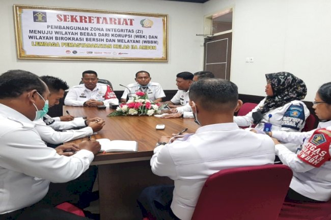 Jajaran Lapas Ambon Ditegaskan Pentingnya Jalankan Tusi Sesuai SOP