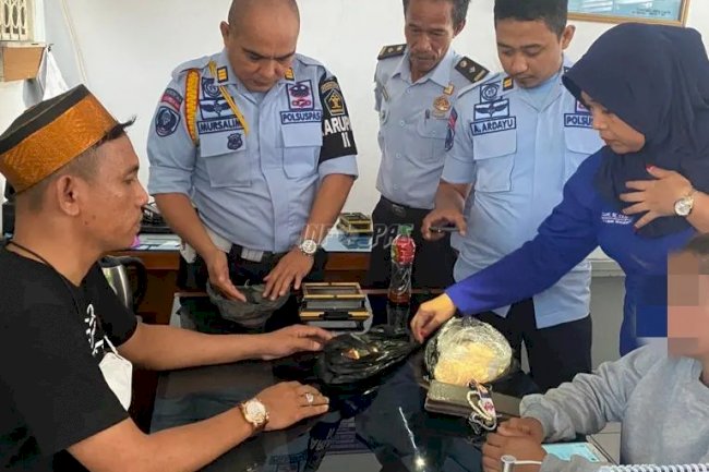 Satops Patnal Lapas Watampone Gagalkan Penyelundupan Ratusan Grantusif