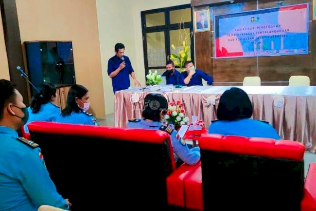 Sosialisasi P4GN, Bapas Saumlaki Gandeng Polres Kepulauan Tanimbar