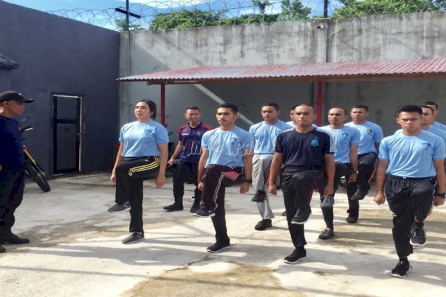 Siap Laksanakan Tugas, 10 CPNS Lapas Saparua Ikuti Pembinaan Fisik & Mental