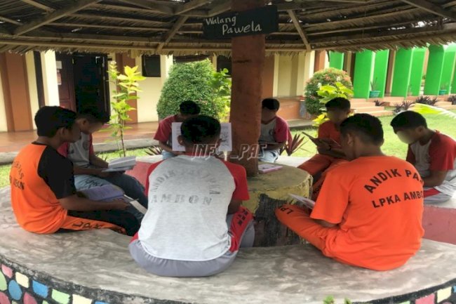 Tingkatkan Literasi, LPKA Ambon Giatkan Anak Membaca