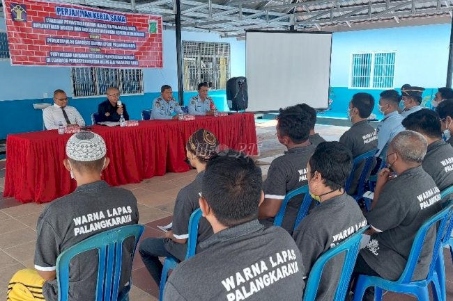 Gandeng PSH, Lapas Palangka Raya Berikan Penyuluhan Hukum bagi WBP