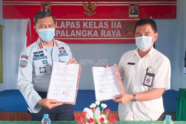 Jalin Kerja Sama, Lapas Palangka Raya & DPKP Teken MoU